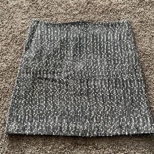 Ann Taylor Monochrome Textured Pencil Skirt, Size 12